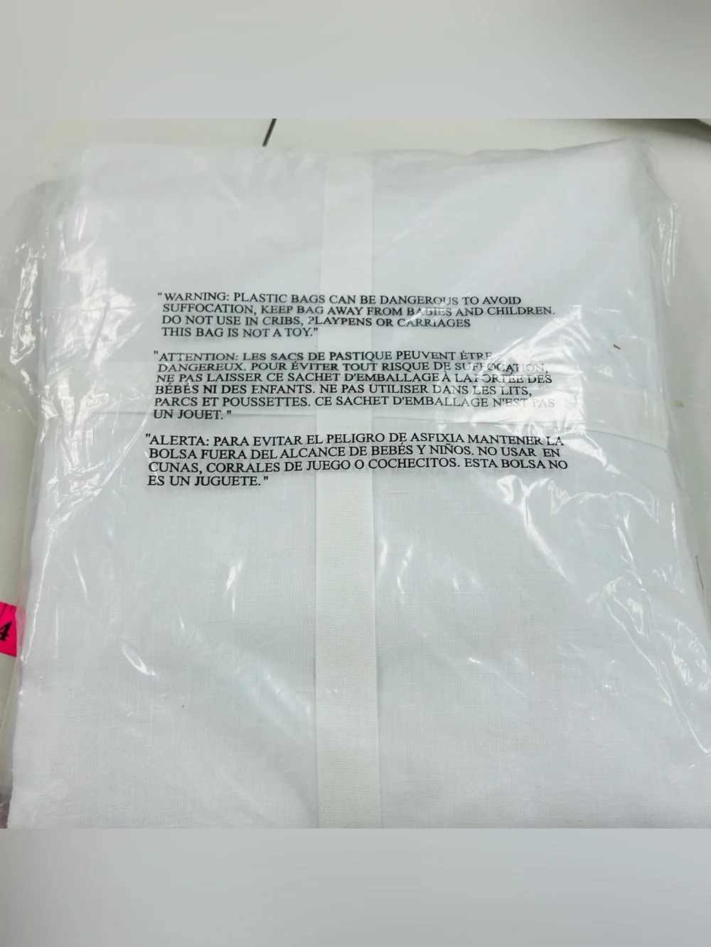 NWT QUINCE Set Of 2 48x108 European Linen Curtains White 8805
